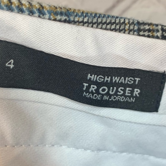 Loft Hi Waist Trouser Gray Plaid - Picture 8 of 9